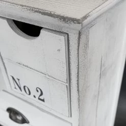 Maison Belfort Commode Nadi I - Partiellement en paulownia massif - Blanc cassé - 86 cm -Luxe Intérieur Magasin kommode weiss antik 4727992