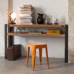 Ars manufacti Console Manchester - Acacia massif / Métal -Luxe Intérieur Magasin konsole manchester akazie massiv metall 4873560