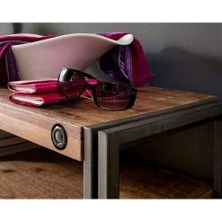 Ars manufacti Console Manchester - Acacia massif / Métal -Luxe Intérieur Magasin konsole manchester akazie massiv metall 4873568