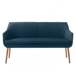 Mørteens Banquette Nicholas II - Bleu jean -Luxe Intérieur Magasin kuechensofa nicholas ii webstoff eiche massiv jeansblau 5125440