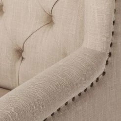 Maison Belfort Chaise Madison - Beige -Luxe Intérieur Magasin ohrensessel madison webstoff beige 311923