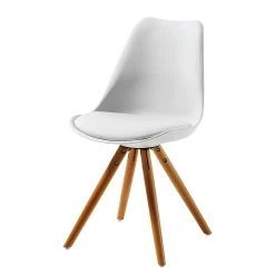 Norrwood Chaises Thirza (lot de 4) - Blanc -Luxe Intérieur Magasin polsterstuhl thirza kunstleder kunststoff weiss 1284470