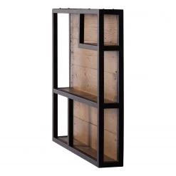 Ars manufacti Étagère Grasby - Pin recyclé / Métal - Pin foncé / Noir -Luxe Intérieur Magasin regal grasby altholz pinie metall pinie dunkel schwarz 4884816