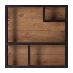 Ars manufacti Étagère Grasby - Pin recyclé / Métal - Pin foncé / Noir -Luxe Intérieur Magasin regal grasby altholz pinie metall pinie dunkel schwarz 4884820