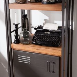 Ars manufacti Étagère Manchester - Acacia massif / Métal -Luxe Intérieur Magasin regal manchester v akazie massiv metall akazie anthrazit 4877320