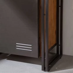 Ars manufacti Étagère Manchester - Acacia massif / Métal -Luxe Intérieur Magasin regal manchester v akazie massiv metall akazie anthrazit 4877324