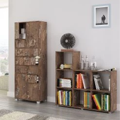 Schildmeyer Étagère Teodora - Imitation chêne du Panama -Luxe Intérieur Magasin regal teodora eiche panama dekor 1126186