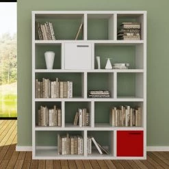 Temahome Étagère Berlin - Blanc mat - Blanc - 150 x 198 cm -Luxe Intérieur Magasin regal whitby 5 levels mattweiss 243826