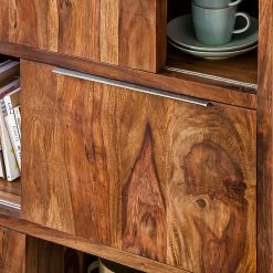Ars Natura Étagère à portes coulissantes Trangle - Sheesham massif -Luxe Intérieur Magasin schiebetuerenregal trangle sheesham massiv 676050