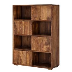 Ars Natura Étagère à portes coulissantes Trangle - Sheesham massif -Luxe Intérieur Magasin schiebetuerenregal trangle sheesham massiv 702702