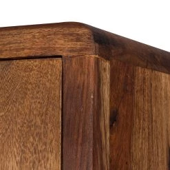 Ars Natura Étagère à portes coulissantes Trangle - Sheesham massif -Luxe Intérieur Magasin schiebetuerenregal trangle sheesham massiv 702718