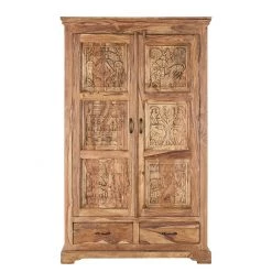 Wolf-Möbel Armoire Bombay - Sheesham massif -Luxe Intérieur Magasin schrank bombay sheesham massiv natur 1380618
