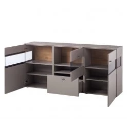 GWINNER Buffet Anzio - Mat fango / Chêne de poutre - Avec éclairage -Luxe Intérieur Magasin sideboard anzio ohne beleuchtung 4524148