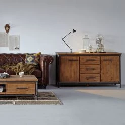 Ars manufacti Buffet Atelier - Partiellement en acacia massif -Luxe Intérieur Magasin sideboard atelier akazie teilmassiv 2109506