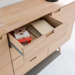 Mørteens Buffet Finsby - Hêtre massif - Hêtre blanc huilé -Luxe Intérieur Magasin sideboard finsby buche massiv 3681721