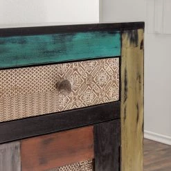 Wolf-Möbel Buffet Goa I - Partiellement en manguier massif -Luxe Intérieur Magasin sideboard goa i akazie mango teilmassiv mehrfarbig 4017648