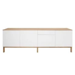 Tenzo Buffet Patch IV - Partiellement en chêne massif - Blanc -Luxe Intérieur Magasin sideboard patch iv eiche teilmassiv weiss 1557346