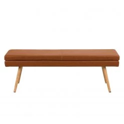 Mørteens Banquette Nicholas I - Cognac vintage -Luxe Intérieur Magasin sitzbank nicholas i kunstleder eiche massiv vintage braun 4401752