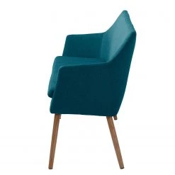 Mørteens Banquette Nicholas II - Bleu pétrole -Luxe Intérieur Magasin sofabank nicholas ii webstoff eiche massiv petrol 4851524