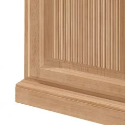 Ridgevalley Vitrine Breddin - Sans éclairage -Luxe Intérieur Magasin standvitrine rechtsanschlag pinie massiv 454941