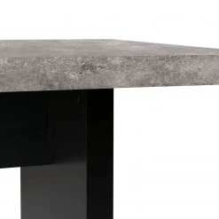Temahome Table Detroit I - Imitation béton / Noir mat -Luxe Intérieur Magasin temahome speisen 05 01 2017 4319004