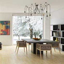 Temahome Table Detroit II - Imitation béton / Noir mat -Luxe Intérieur Magasin temahome speisen 05 01 2017 4319160