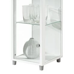 Fredriks Vitrine Exhibit I - Verre transparent / Blanc -Luxe Intérieur Magasin vitrine winnipeg i klarglas weiss 253849