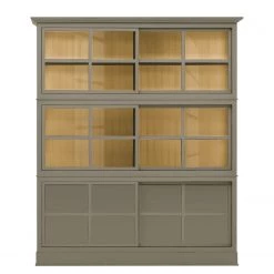 Maison Belfort Vitrine Azjana - Granite / Pin crème -Luxe Intérieur Magasin vitrinenschrank azjana pinie teilmassiv granit pinie creme 3393277