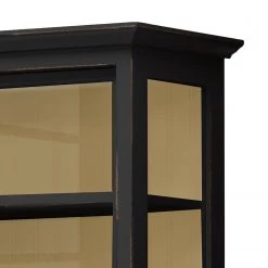 Maison Belfort Vitrine Azjana - Noir / Pin crème -Luxe Intérieur Magasin vitrinenschrank azjana pinie teilmassiv schwarz pinie creme 3393045
