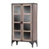 Ars manufacti Vitrine Ceriana - Acacia massif / Métal - Acacia / Noir