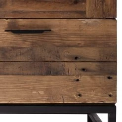 Ars manufacti Armoire vitrine Grasby - Pin recyclé / Métal - Pin foncé / Noir -Luxe Intérieur Magasin vitrinenschrank grasby altholz pinie metall pinie dunkel schwarz 4884840