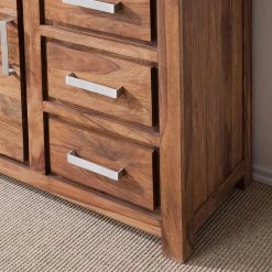 Ars Natura Armoire vitrine Ohio - Sheesham massif -Luxe Intérieur Magasin vitrinenschrank ohio sheesham massiv 4257528