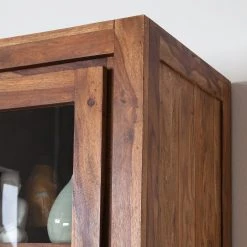 Ars Natura Armoire vitrine Ohio - Sheesham massif -Luxe Intérieur Magasin vitrinenschrank ohio sheesham massiv 4257536