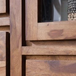 Ars Natura Armoire vitrine Ohio - Sheesham massif -Luxe Intérieur Magasin vitrinenschrank ohio sheesham massiv 4257544