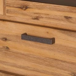 Ars Natura Armoire vitrine Toumanar - Partiellement en acacia massif - Acacia sable -Luxe Intérieur Magasin vitrinenschrank toumanar akazie teilmassiv akazie sand 3627477