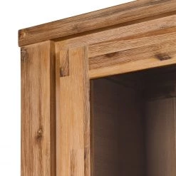 Ars Natura Armoire vitrine Toumanar - Partiellement en acacia massif - Acacia sable -Luxe Intérieur Magasin vitrinenschrank toumanar akazie teilmassiv akazie sand 3627485