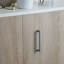 Loftscape Ensemble lit mural Godia II - Blanc / Imitation chêne de Sonoma - Maletas de mousse -Luxe Intérieur Magasin wandklappbett kombination godia ii schaumstoffmatratze weiss eiche sonoma dekor 1722878