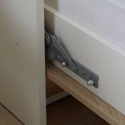 Loftscape Ensemble lit mural Godia II - Blanc / Imitation chêne de Sonoma - Maletas de mousse -Luxe Intérieur Magasin wandklappbett kombination godia ii schaumstoffmatratze weiss eiche sonoma dekor 1722886