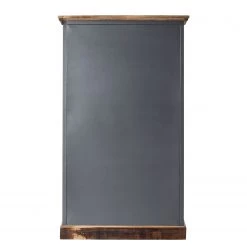 Ars manufacti Armoire à vin Hunter - Manguier massif / Métal - Manguier / Gris bleu -Luxe Intérieur Magasin weinschrank hunter mango massiv metall mango blaugrau 4414616