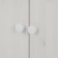 Maison Belfort Bibliothèque Lillehammer II - Pin massif - Pin blanc / Pin couleur miel -Luxe Intérieur Magasin wohnwand lillehammer ii 3 teilig kiefer massiv weiss honig 1067778