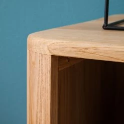 Studio Copenhagen Étagère Loca - Partiellement en chêne sauvage massif - Hauteur : 125 cm -Luxe Intérieur Magasin wohnwand loca wildeiche teilmassiv 4920144