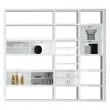 Loftscape Etagère XL Emporior l.B - Blanc brillant / Blanc - Avec éclairage
